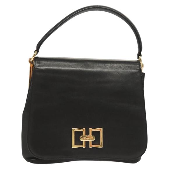 Salvatore Ferragamo Gancini Black Leather handbag - Picture 1 of 10